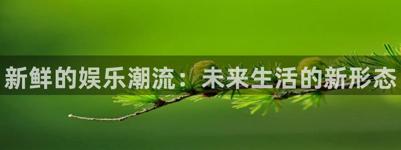 壹号娱乐能源：新鲜的娱乐潮流：未来生活的新形态